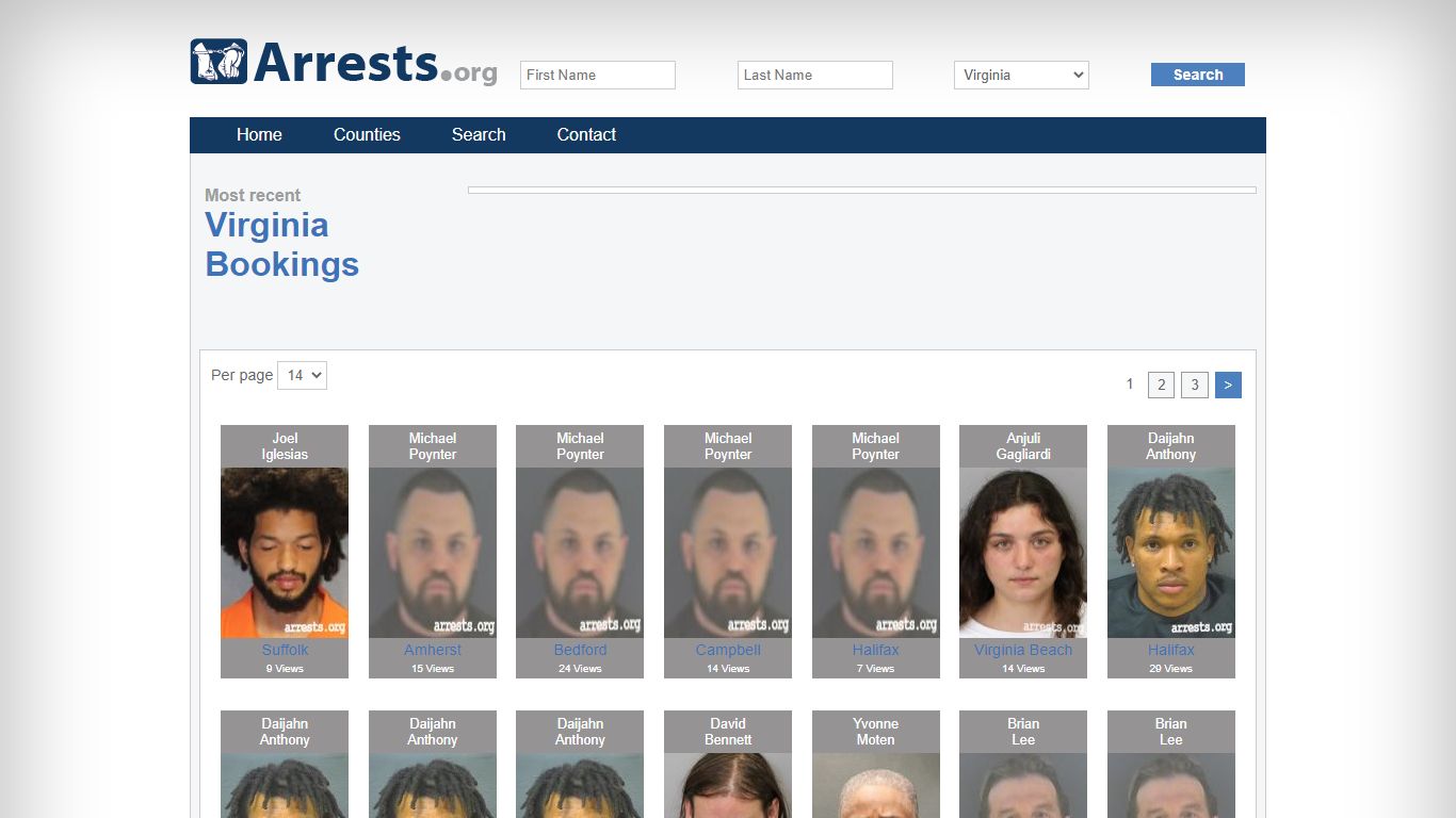 Virginia Arrests and Inmate Search